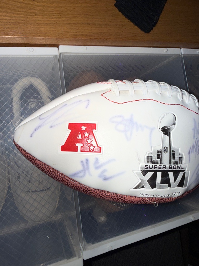 Multiple Signers (Super Bowl XLVI AFC Team / New England Patriots)