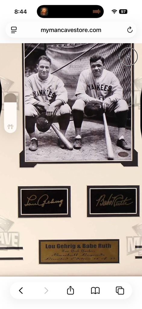 Lou Gehrig & Babe Ruth