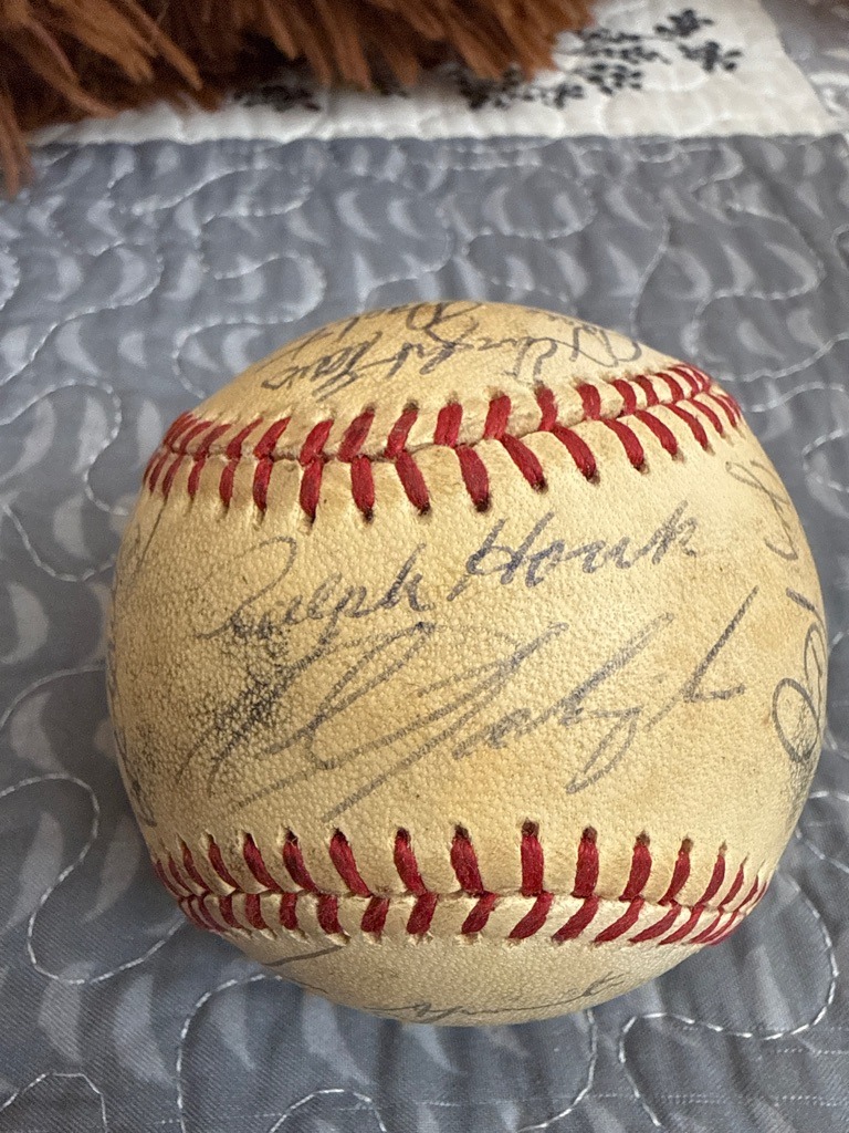 Ralph Houk (with other New York Yankees team members)