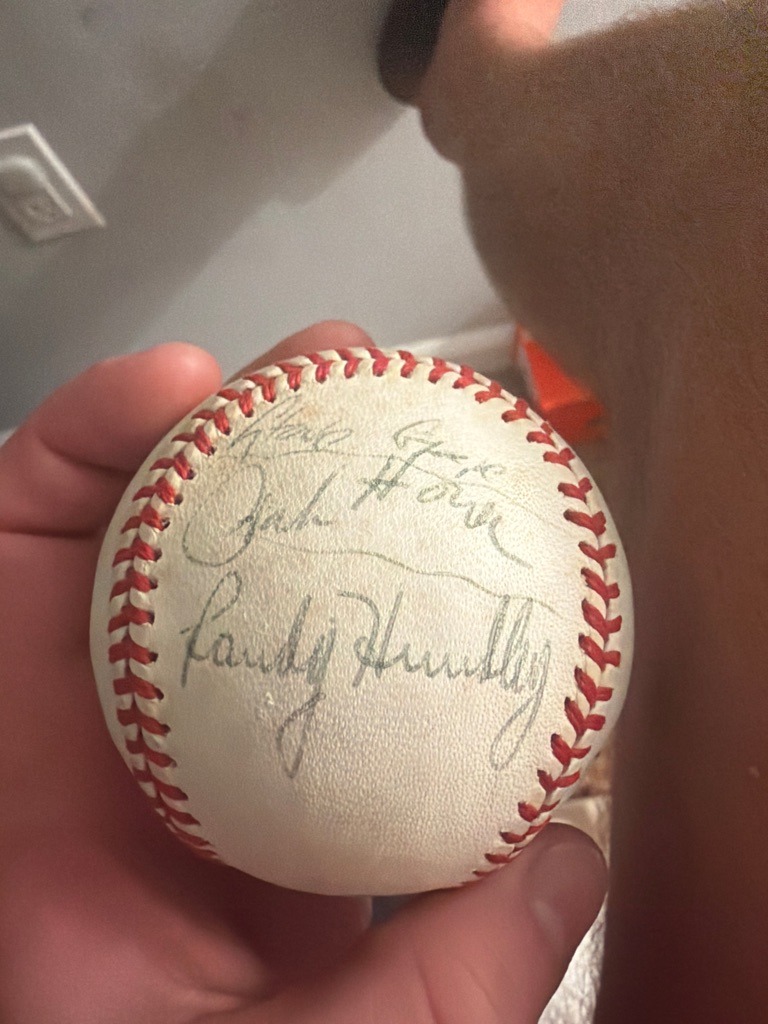 Randy Hundley (along with additional Chicago Cubs signatures)