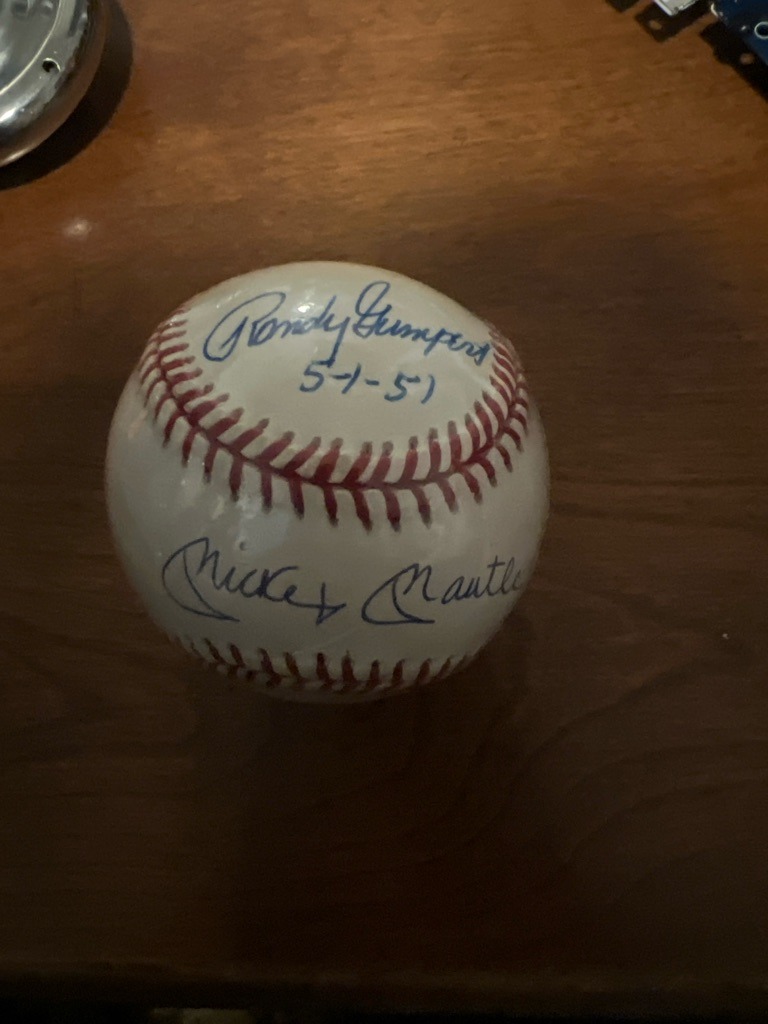 Mickey Mantle and Randy Gumpert