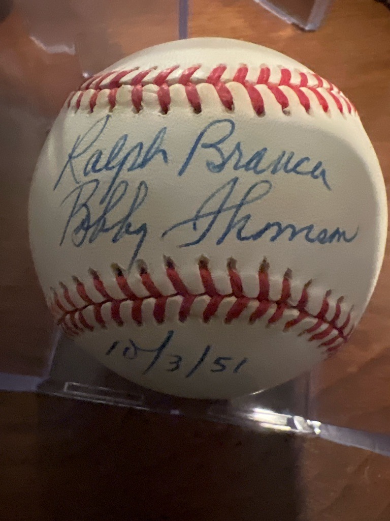 Ralph Branca and Bobby Thomson