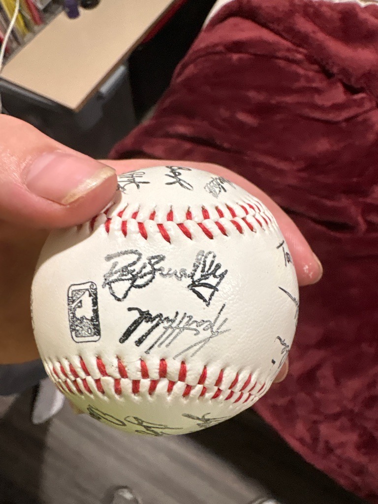 Gary Sheffield (prominently featured multi-signed ball)