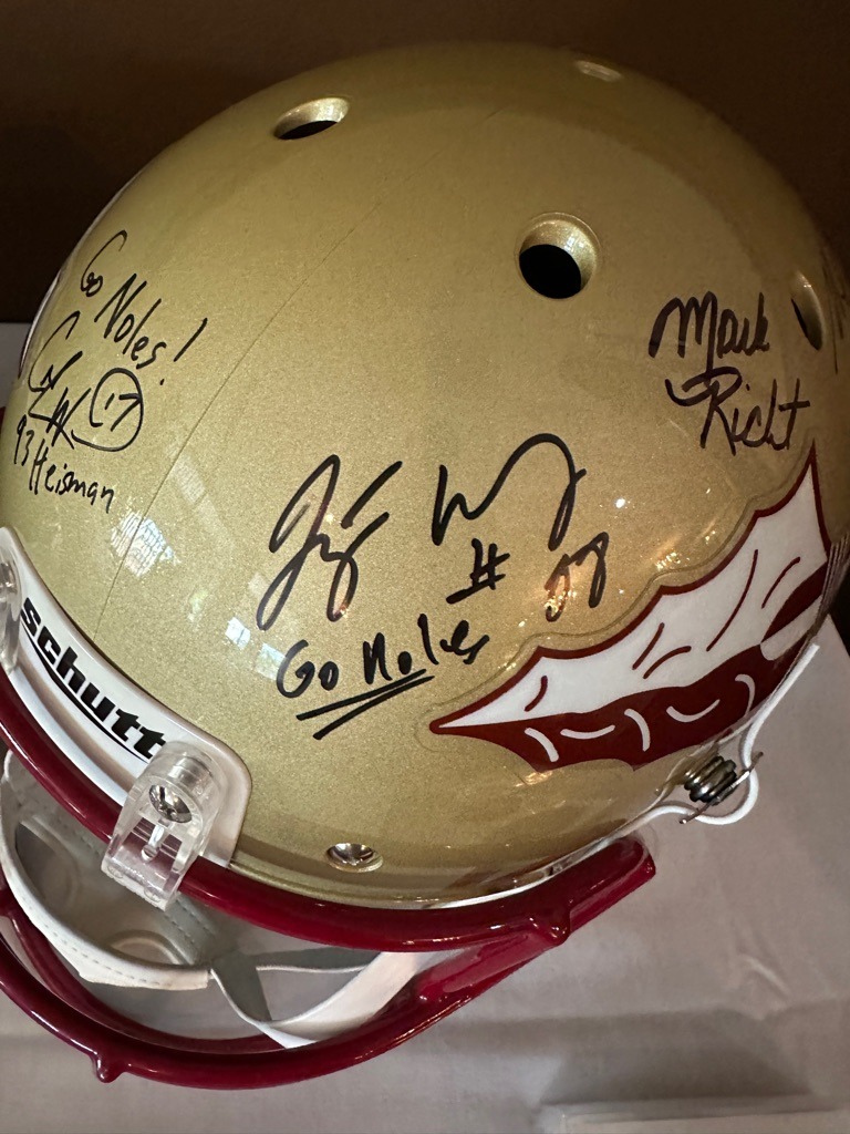 Charlie Ward (Primary/Center), Mark Richt (Right), Peter Boulware (Left)