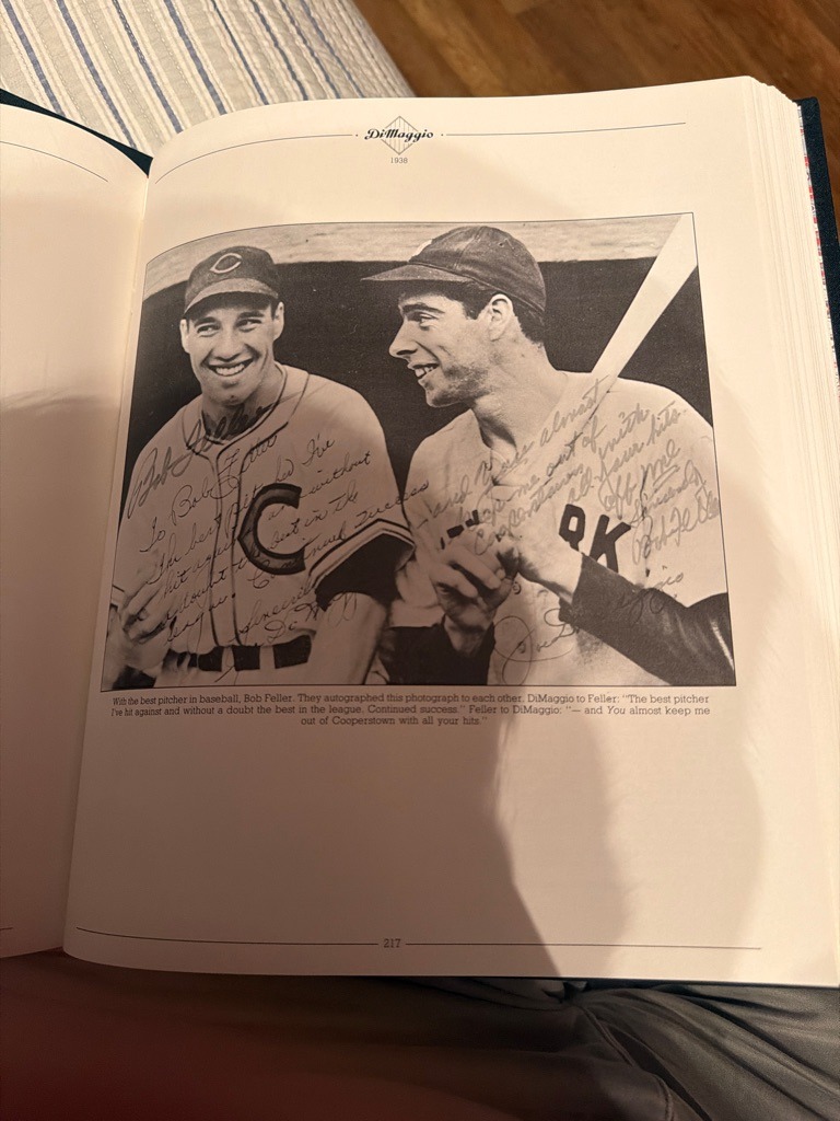 Bob Feller and Joe DiMaggio