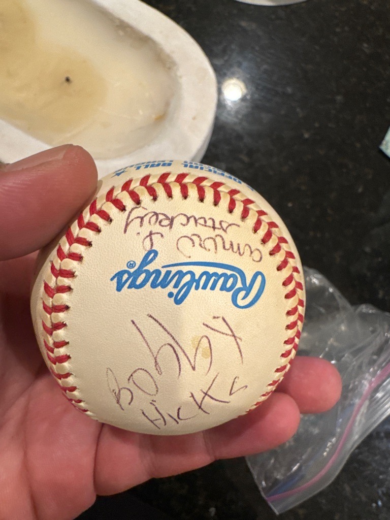 Bobby Hicks & Amie J. Stuckey (Names on ball)