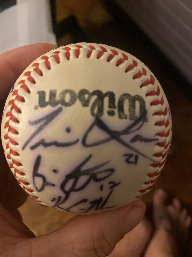 Multiple Signers (Team-signed Baseball including Francisco Lindor or similar players)