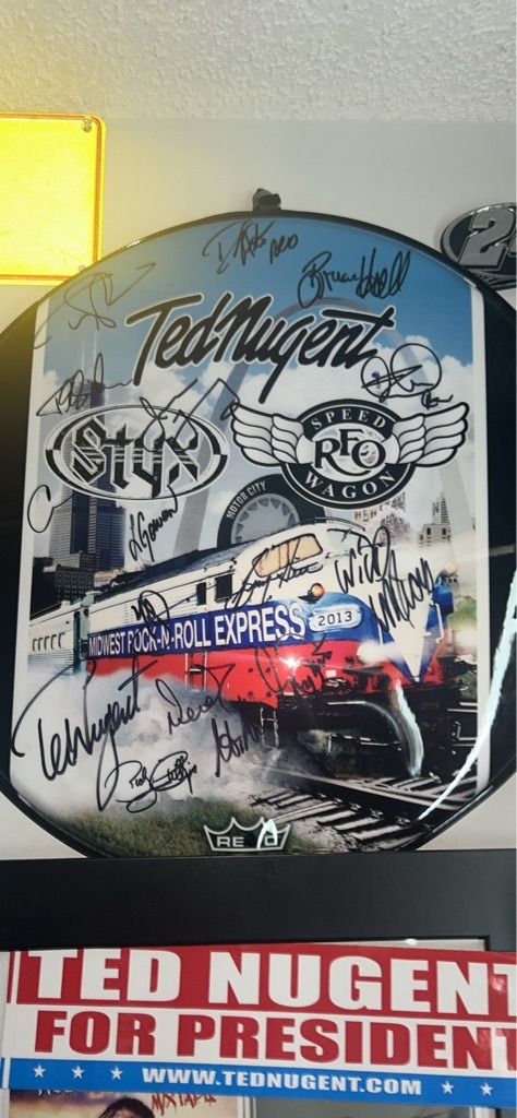 Ted Nugent, Styx, and REO Speedwagon (Multiple Signers)