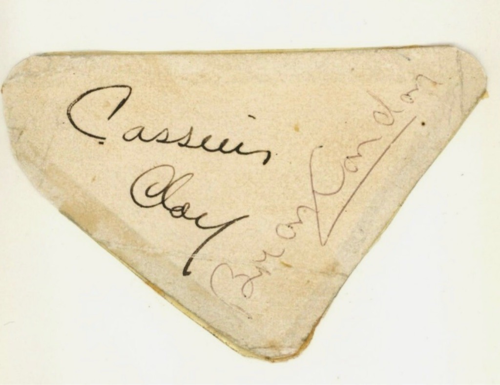 Cassius Clay (Muhammad Ali) and Bryan London