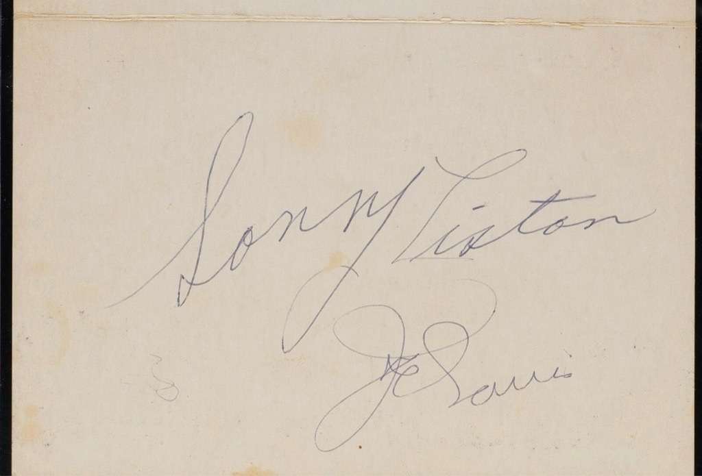 Sonny Liston and Joe Louis