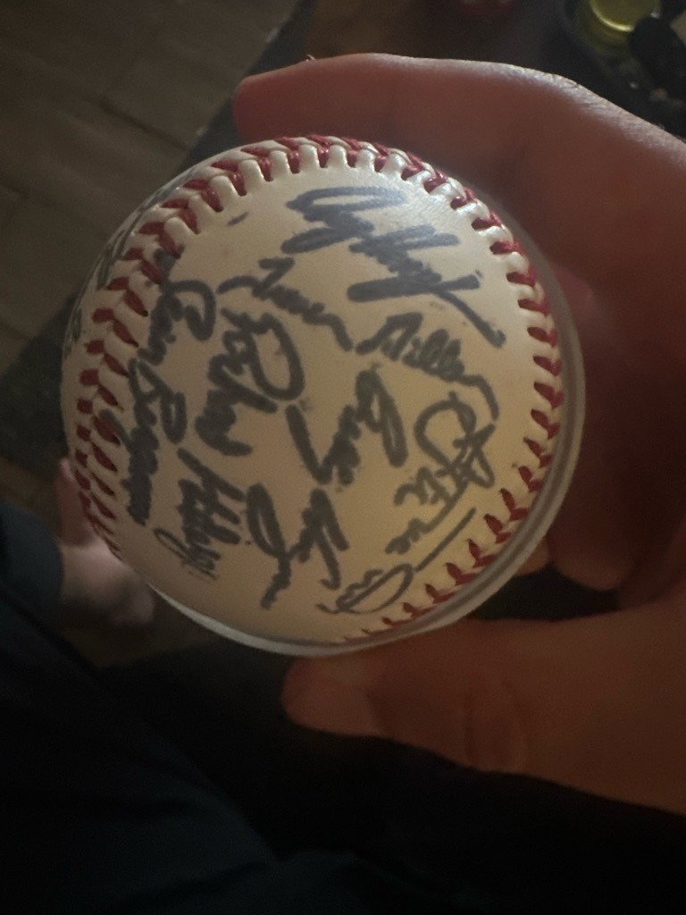 Multiple Signers (Team Ball including notable names such as Trevor Hoffman, Tony Gwynn, Ken Caminiti, and others)