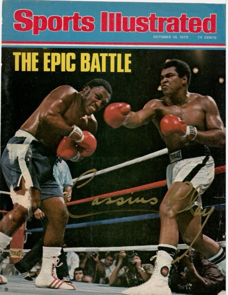 Muhammad Ali (signed as Cassius Clay)