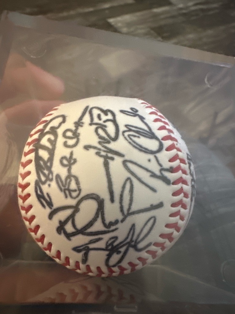 Multiple members of the 2016 Chicago Cubs championship team including David Ross, Ben Zobrist, and others.