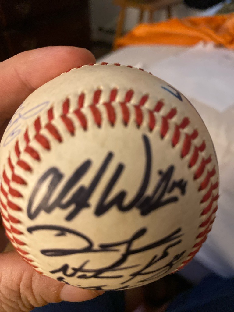 Multiple Signers (Team-Signed Baseball featuring prominent signatures such as Hoyt Wilhelm)