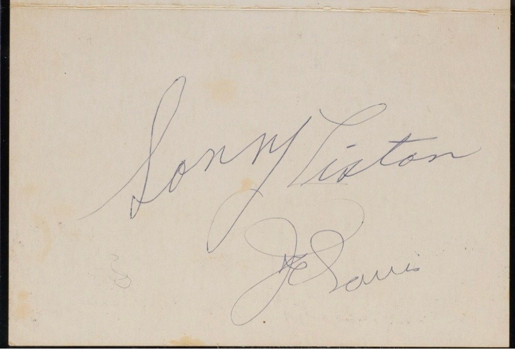 Sonny Liston and Joe Louis