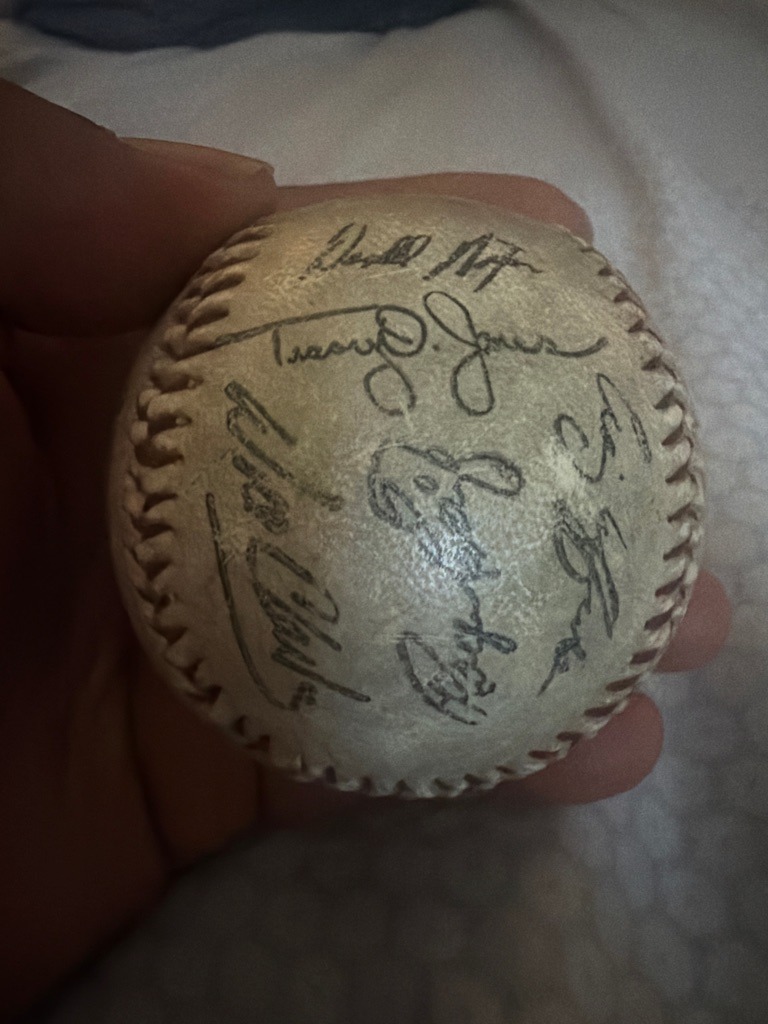 Will Clark and members of the San Francisco Giants
