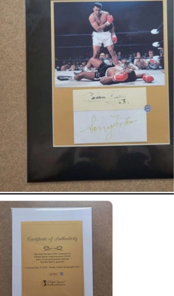 Muhammad Ali (as Cassius Clay) and Sonny Liston