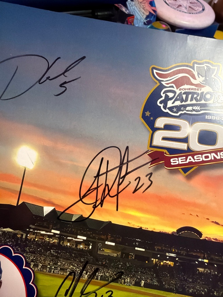 Multiple Signers - Somerset Patriots Team Autographs (including #23)