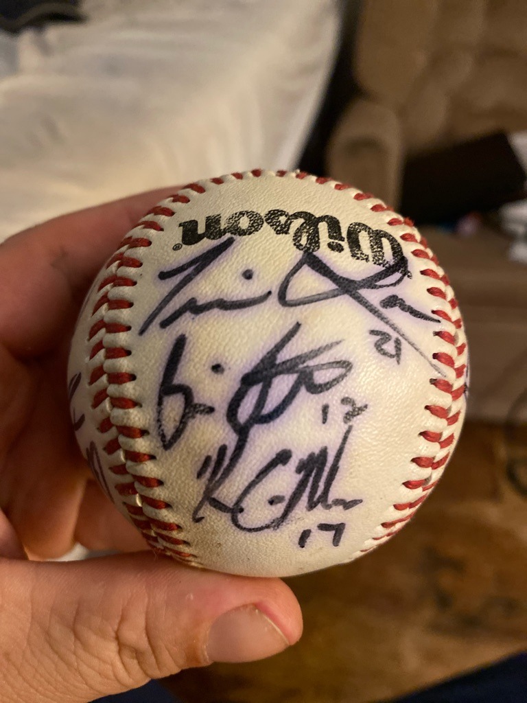 Multiple Signers (Team Signed Baseball including Francisco Lindor #12)